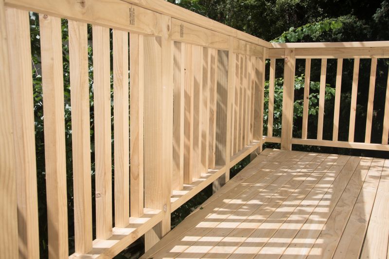 Wooden Deck Railing